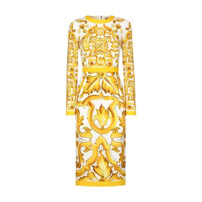 Dolce & Gabbana Majolica calf-length sheath dress