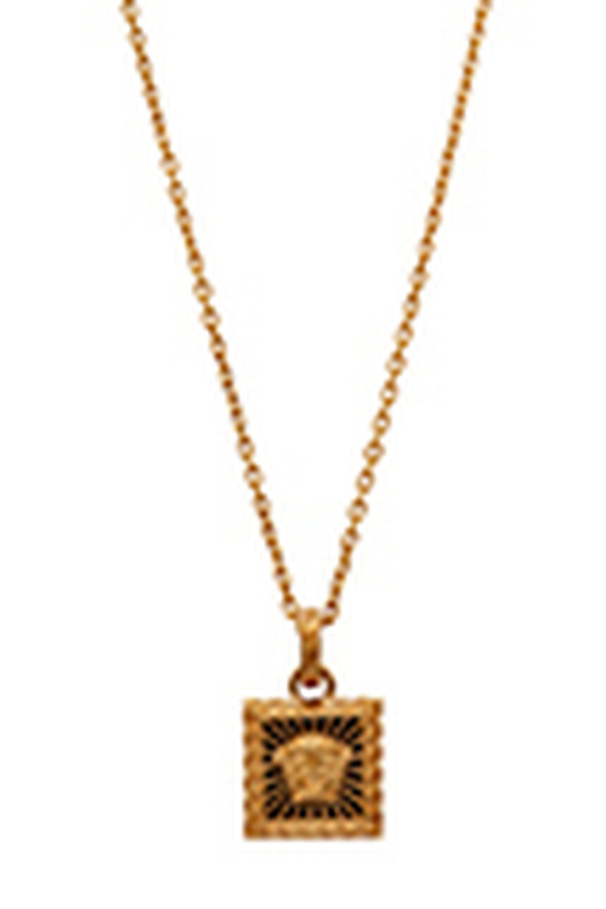 Versace Medusa square necklace