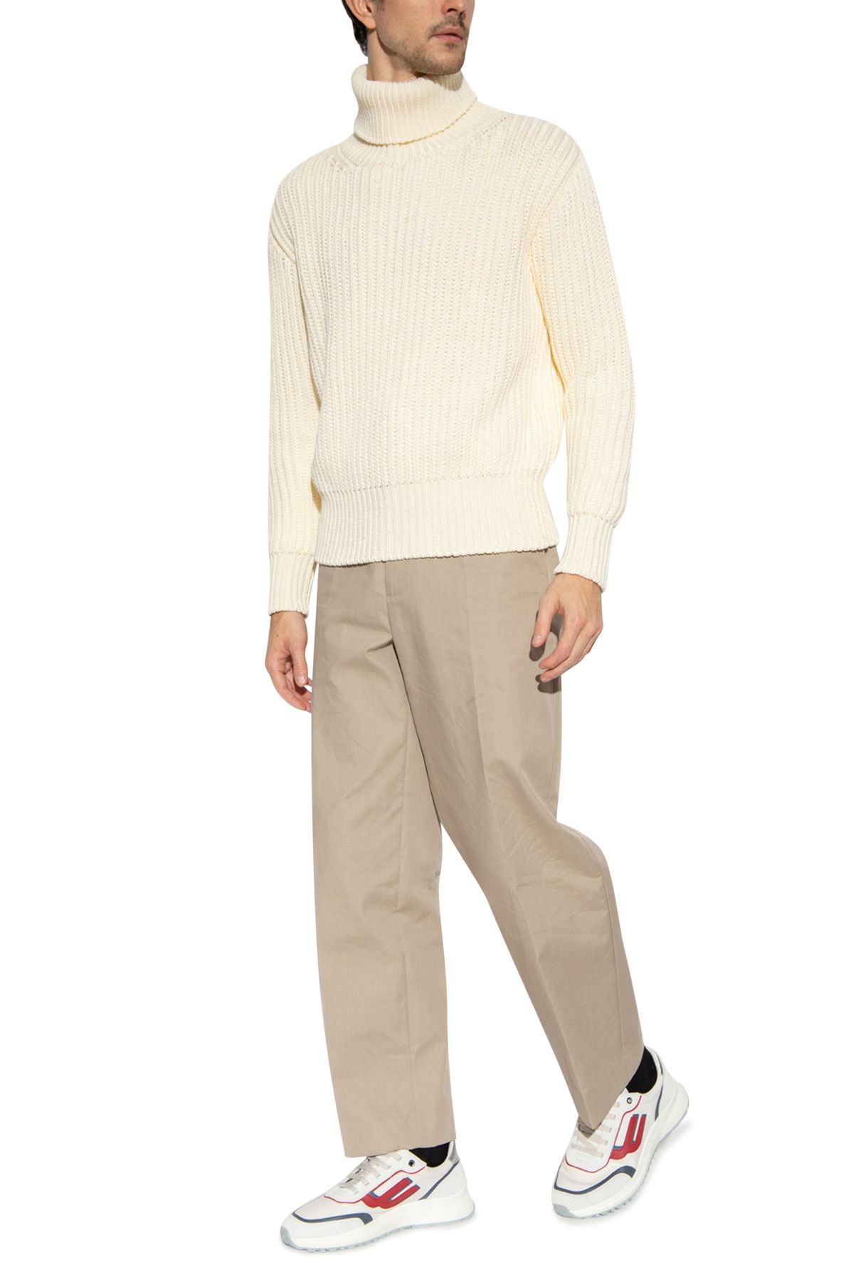 BALLY Cotton turtleneck sweater