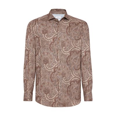 Brunello Cucinelli Paisley slim fit shirt