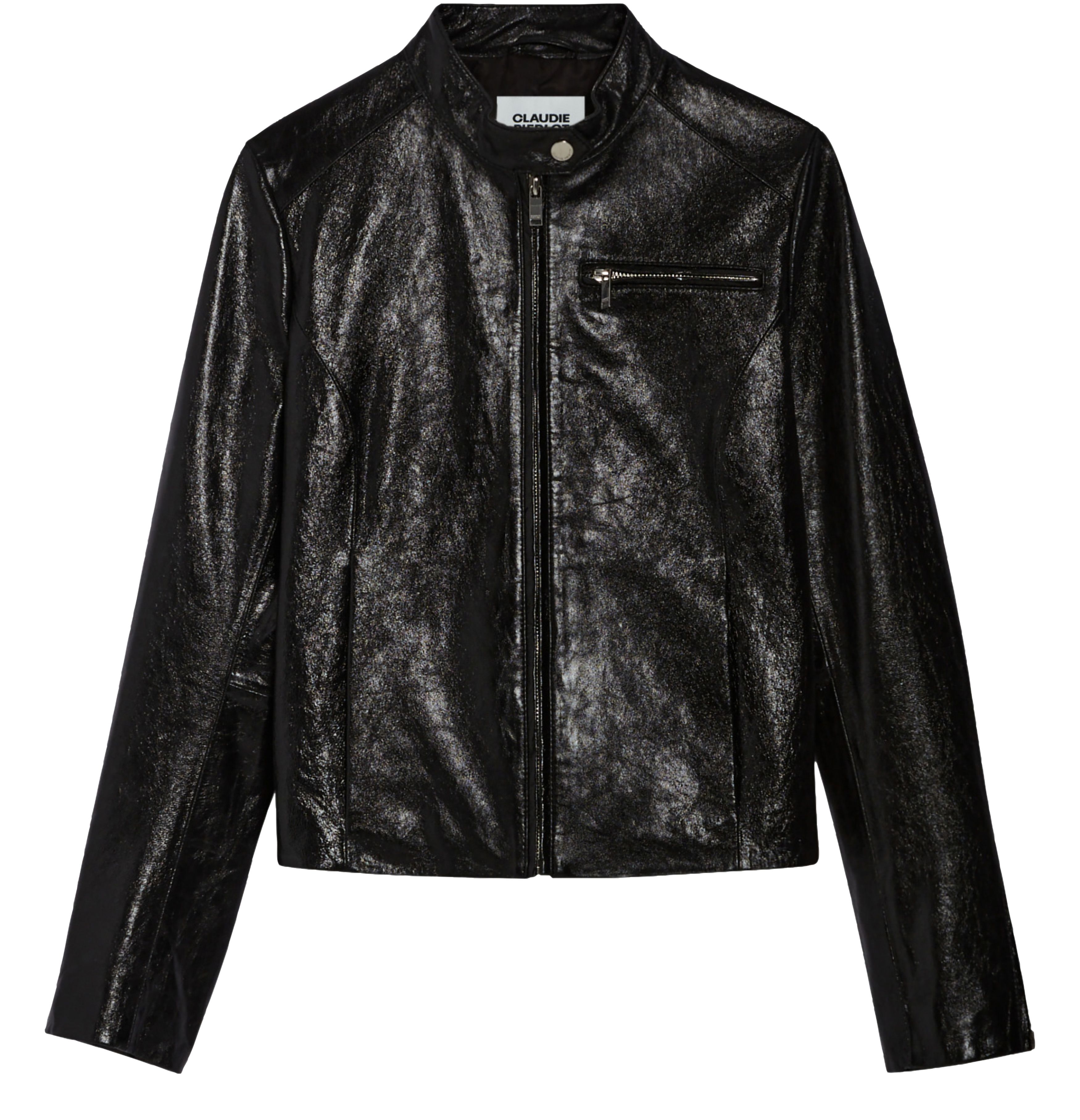  Leather biker jacket