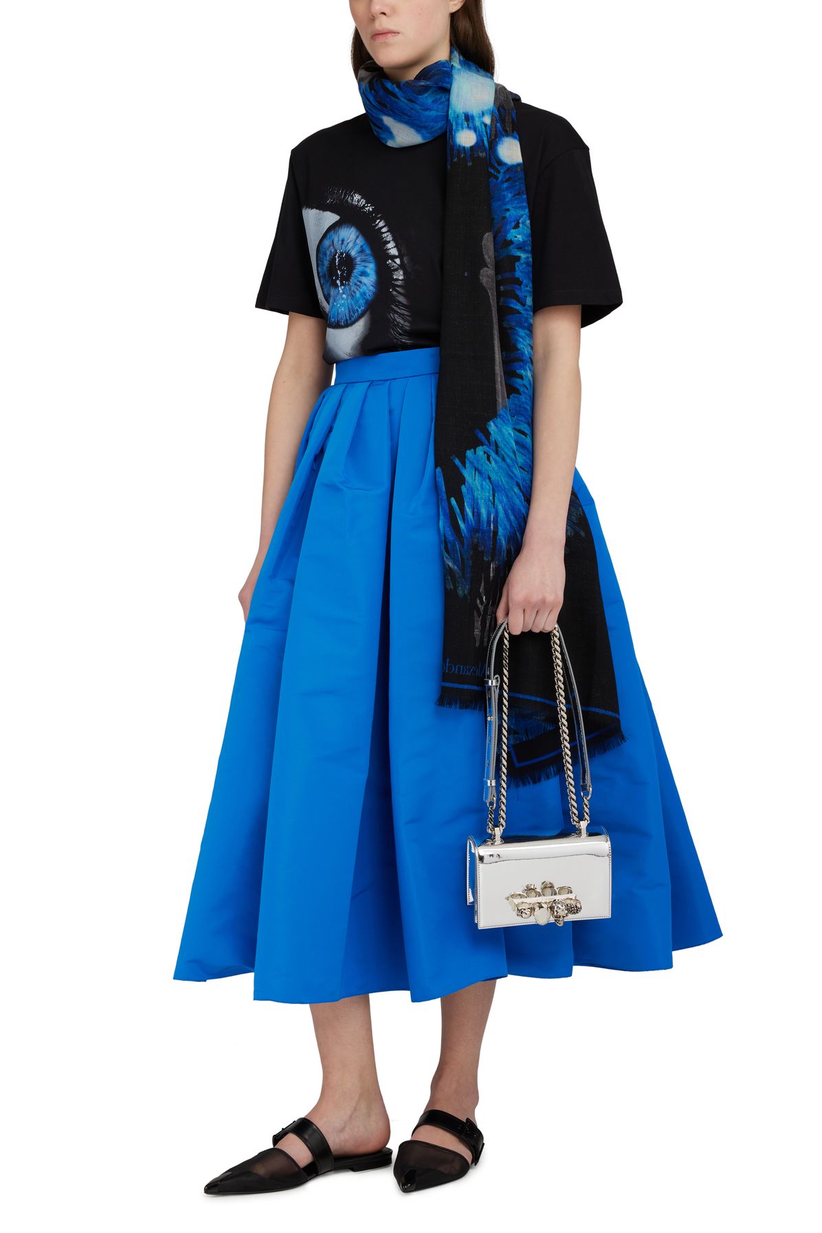 Alexander McQueen Pleated midi skirt