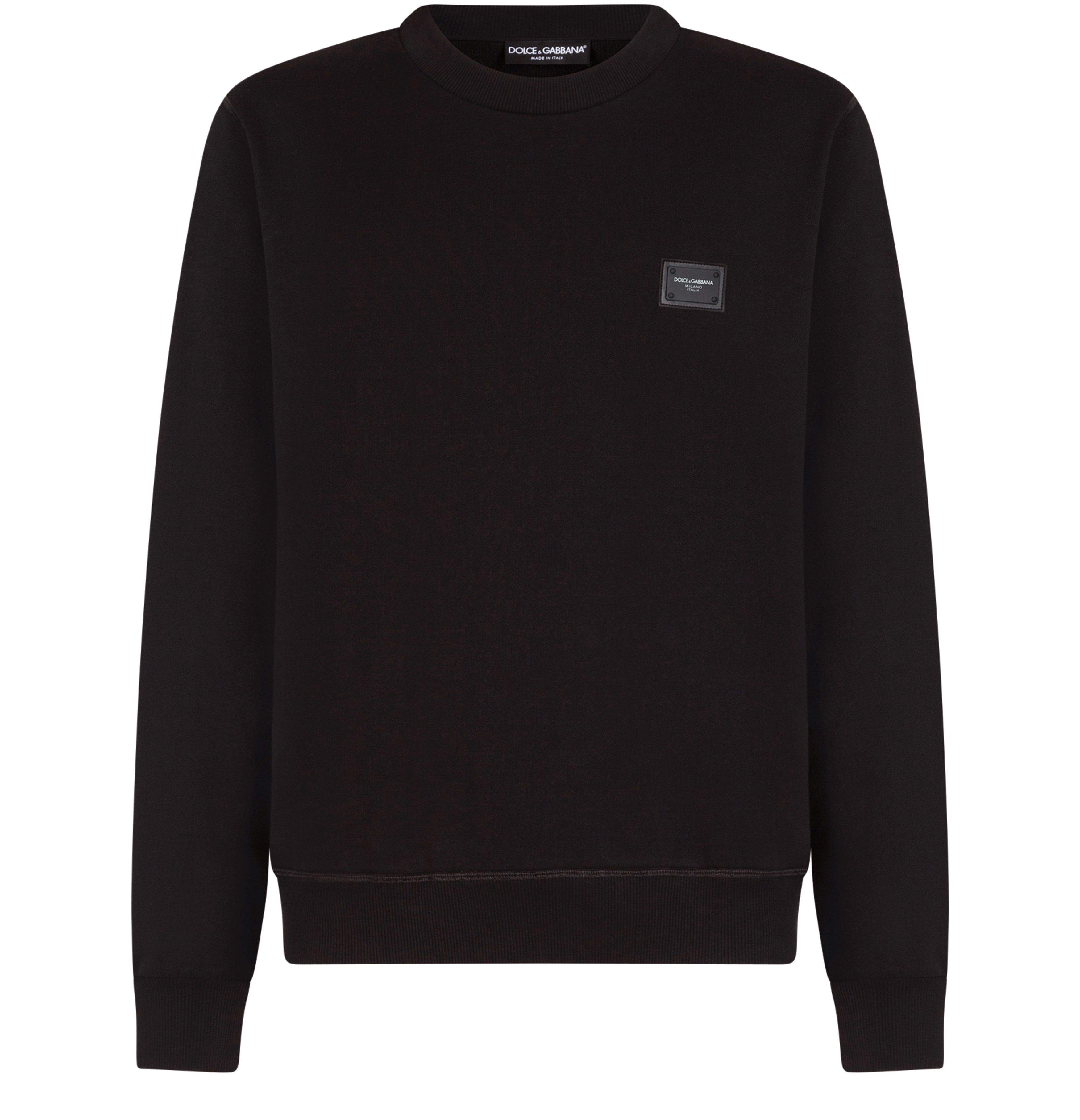 Dolce & Gabbana Jersey sweatshirt with branded tag