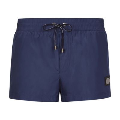 Dolce & Gabbana Short swim trunks with branded tag