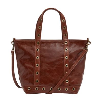  S cracked leather tote bag