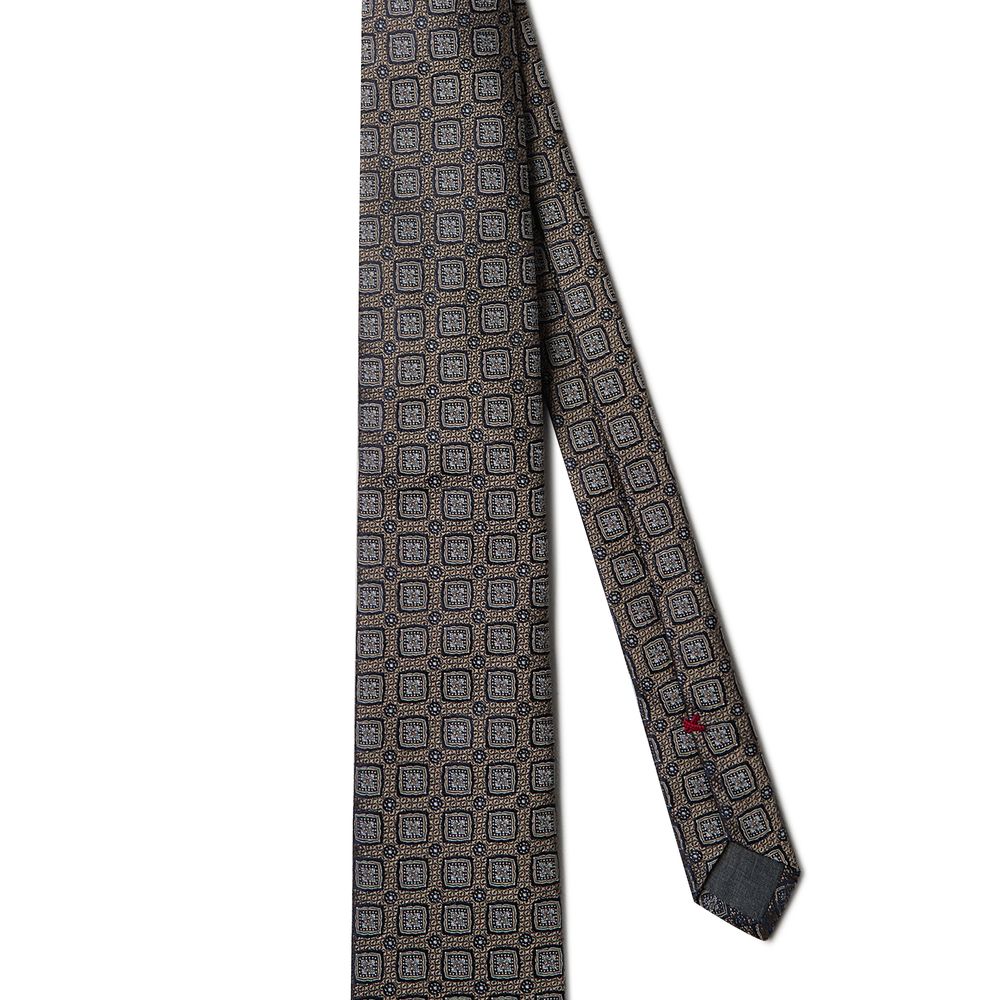 Brunello Cucinelli Silk tie with pattern