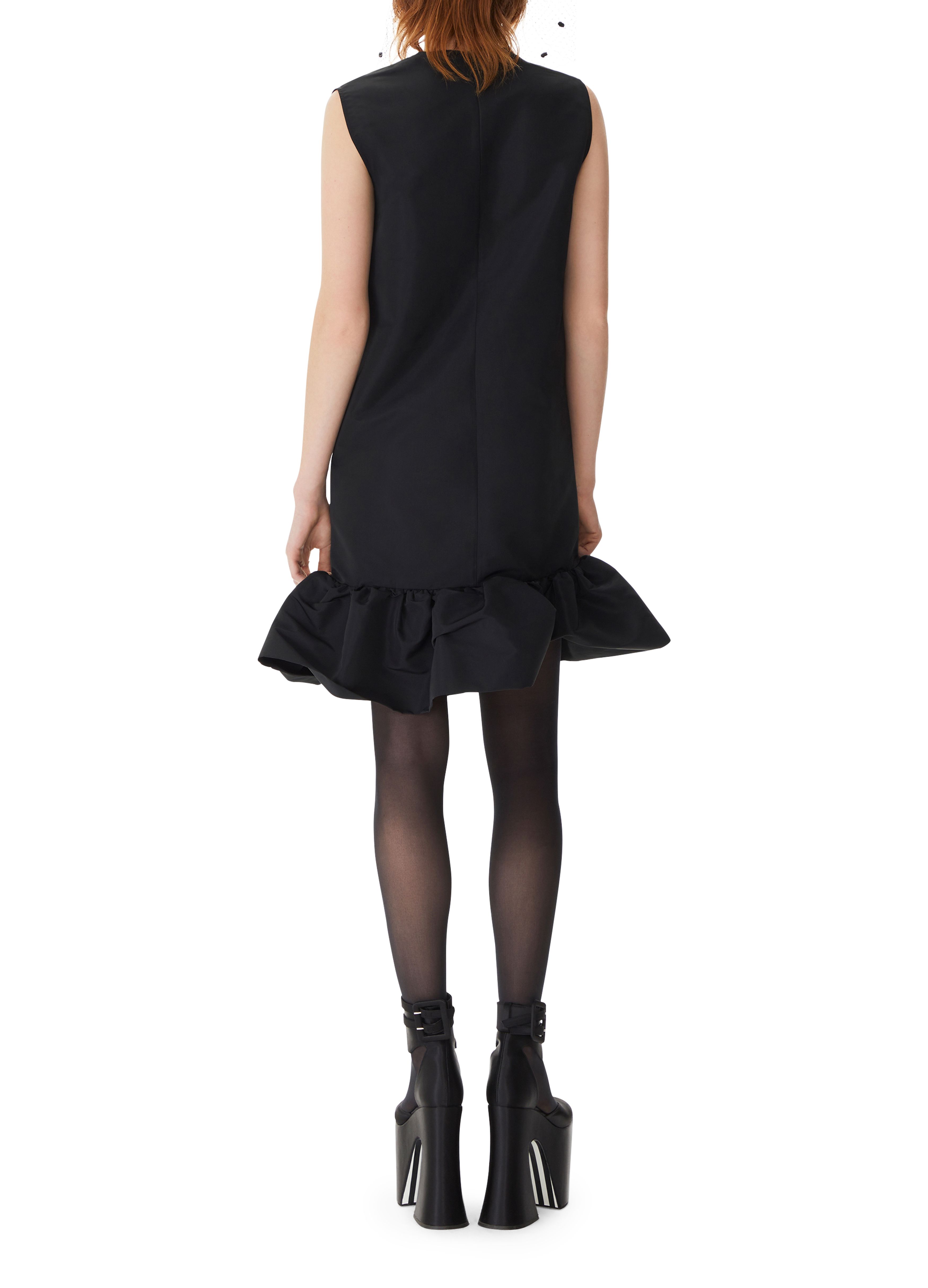 Nina Ricci Mini taffeta peplum dress