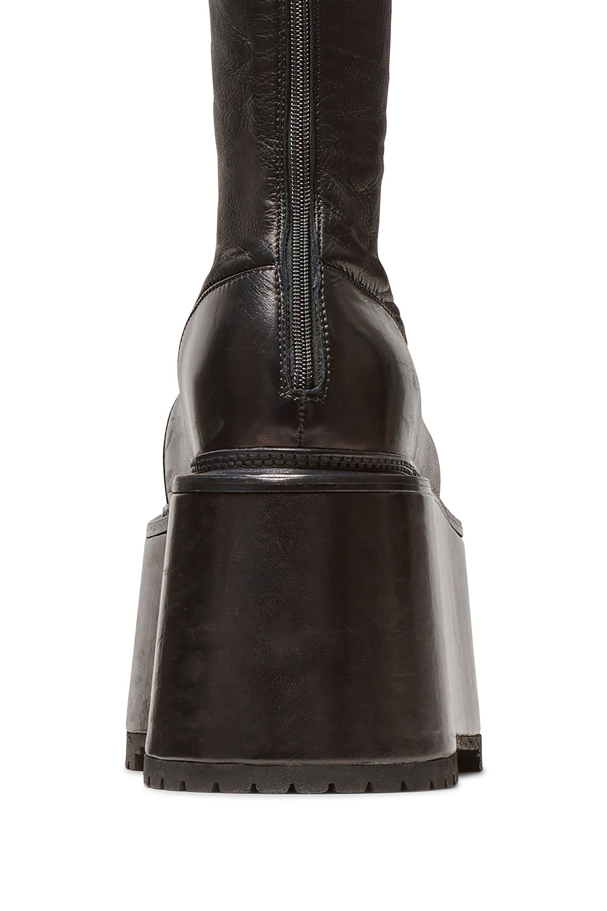 Balmain Leather platform boots