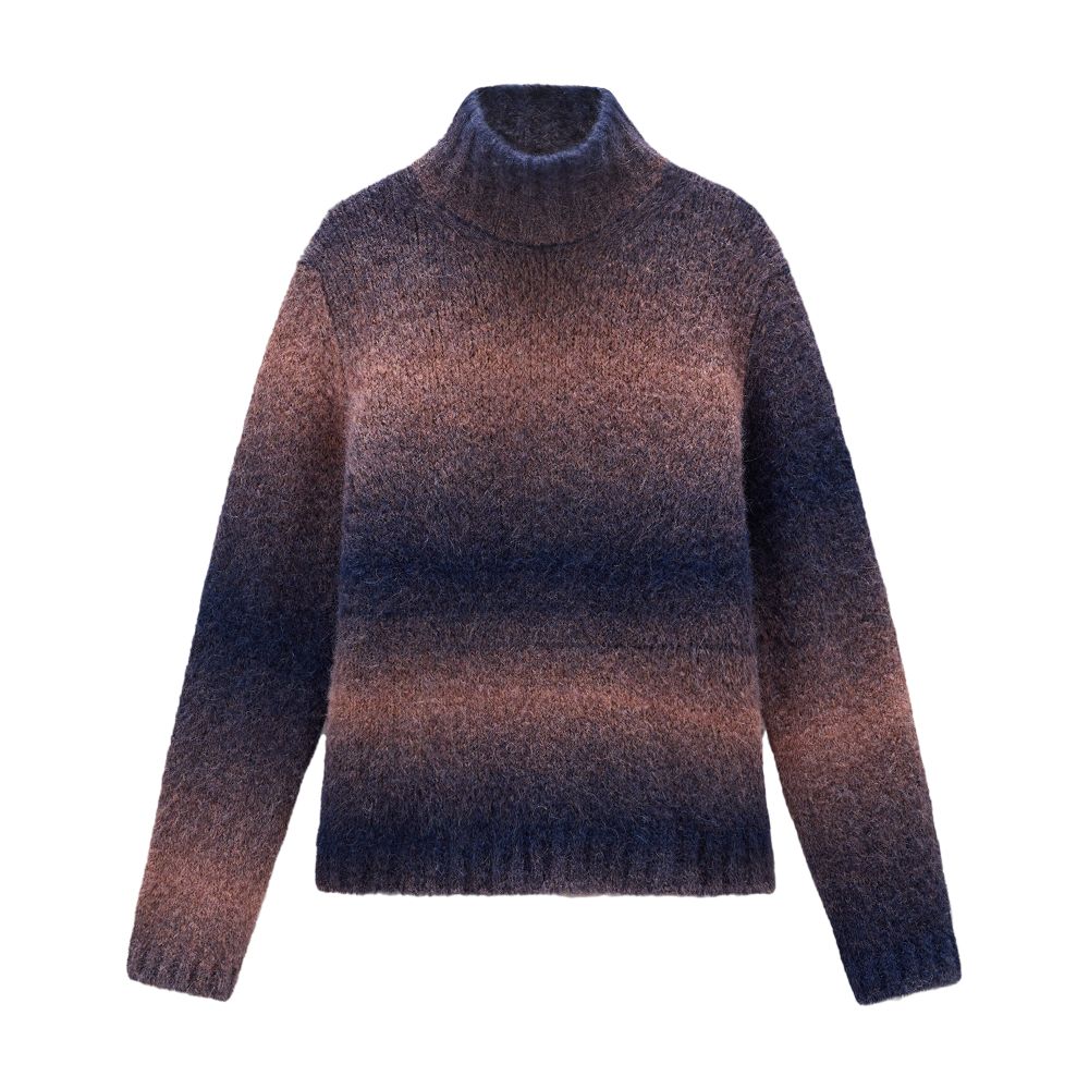 Woolrich Turtleneck Sweater in Alpaca Blend with Dégradé Effect