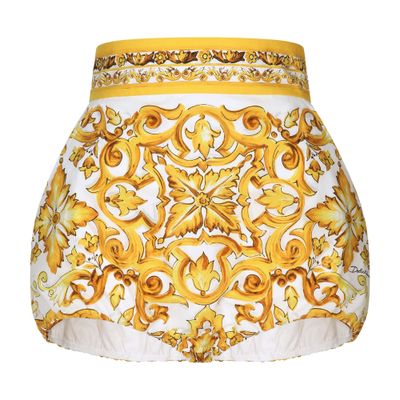 Dolce & Gabbana Majolica poplin balloon culottes