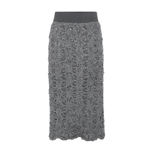 Brunello Cucinelli Shiny embroidered skirt