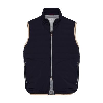 Brunello Cucinelli Light sleeveless puffer jacket