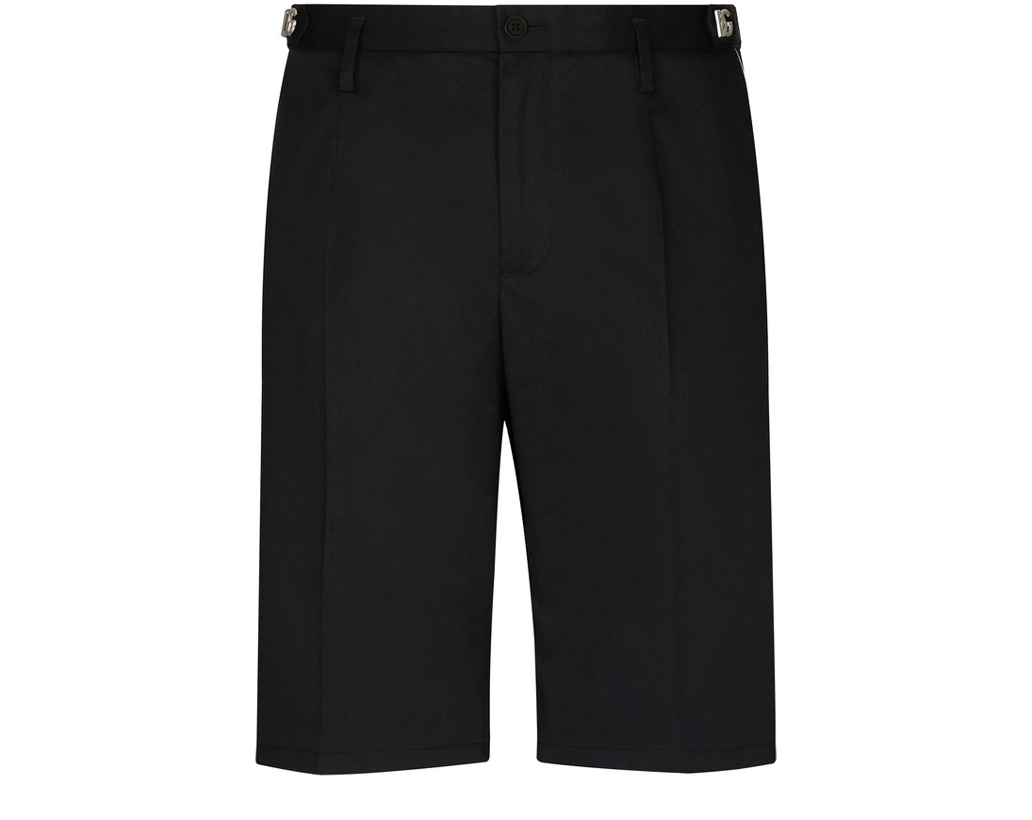 Dolce & Gabbana Stretch cotton shorts with DG hardware