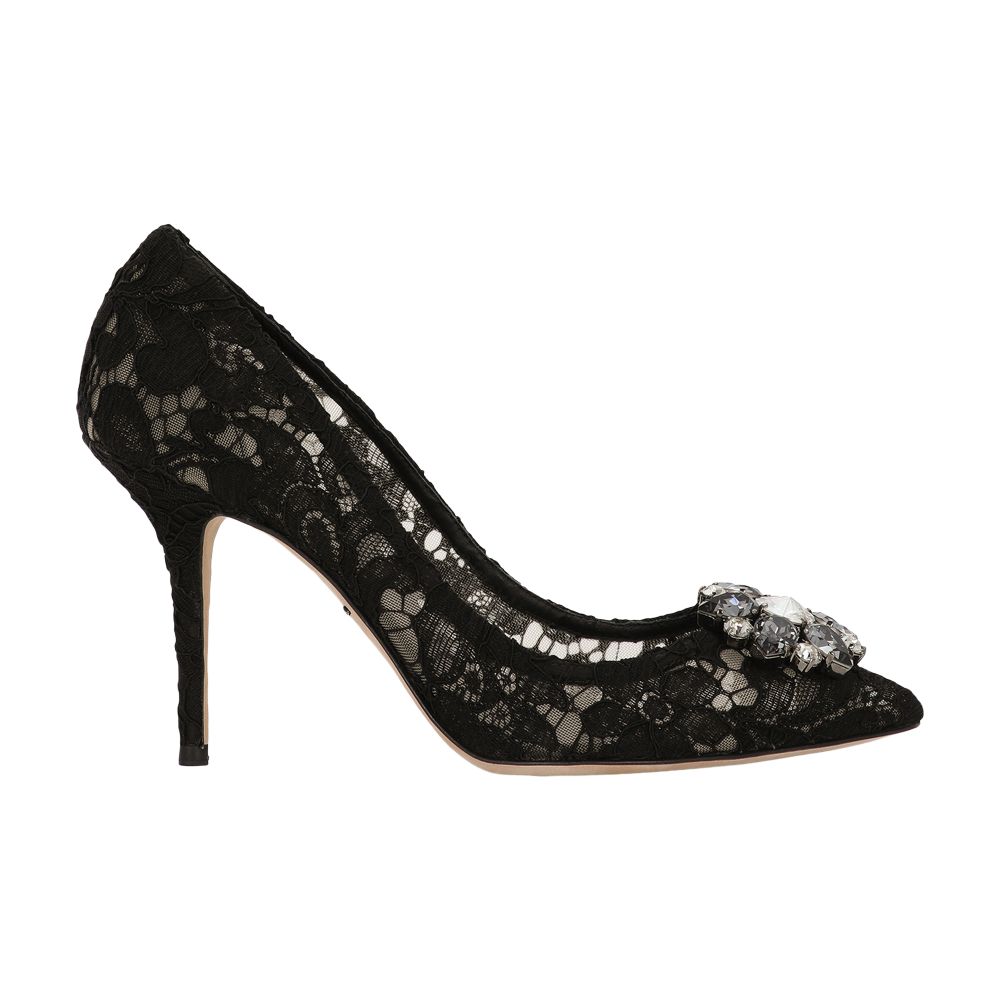 Dolce & Gabbana Taormina lace with crystals pumps