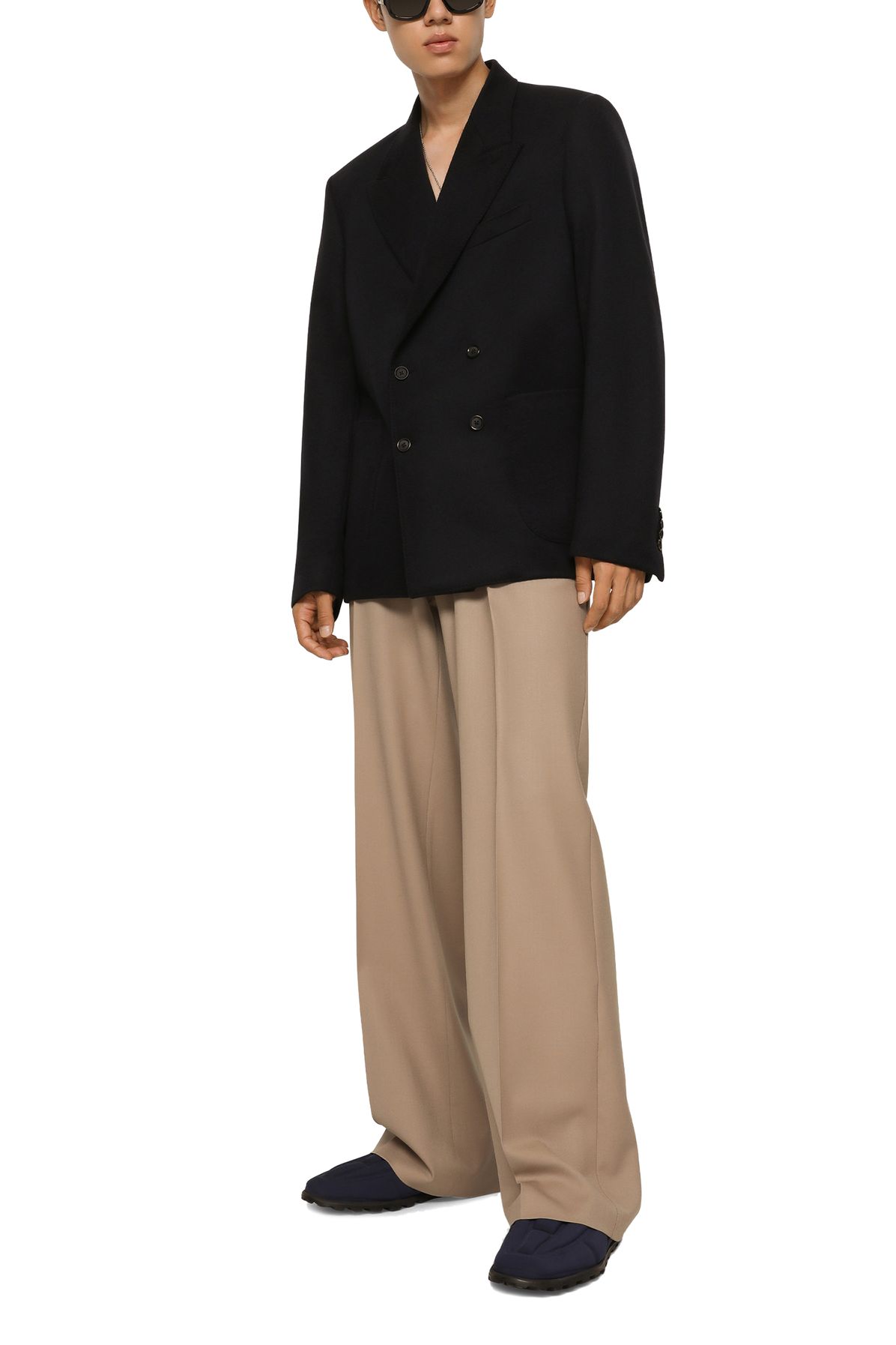 Dolce & Gabbana Stretch wool pants with straight leg