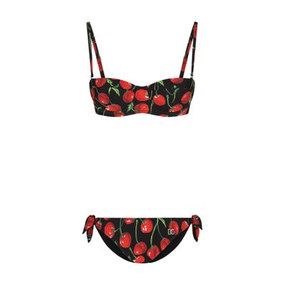 Dolce & Gabbana Cherry-print balconette bikini