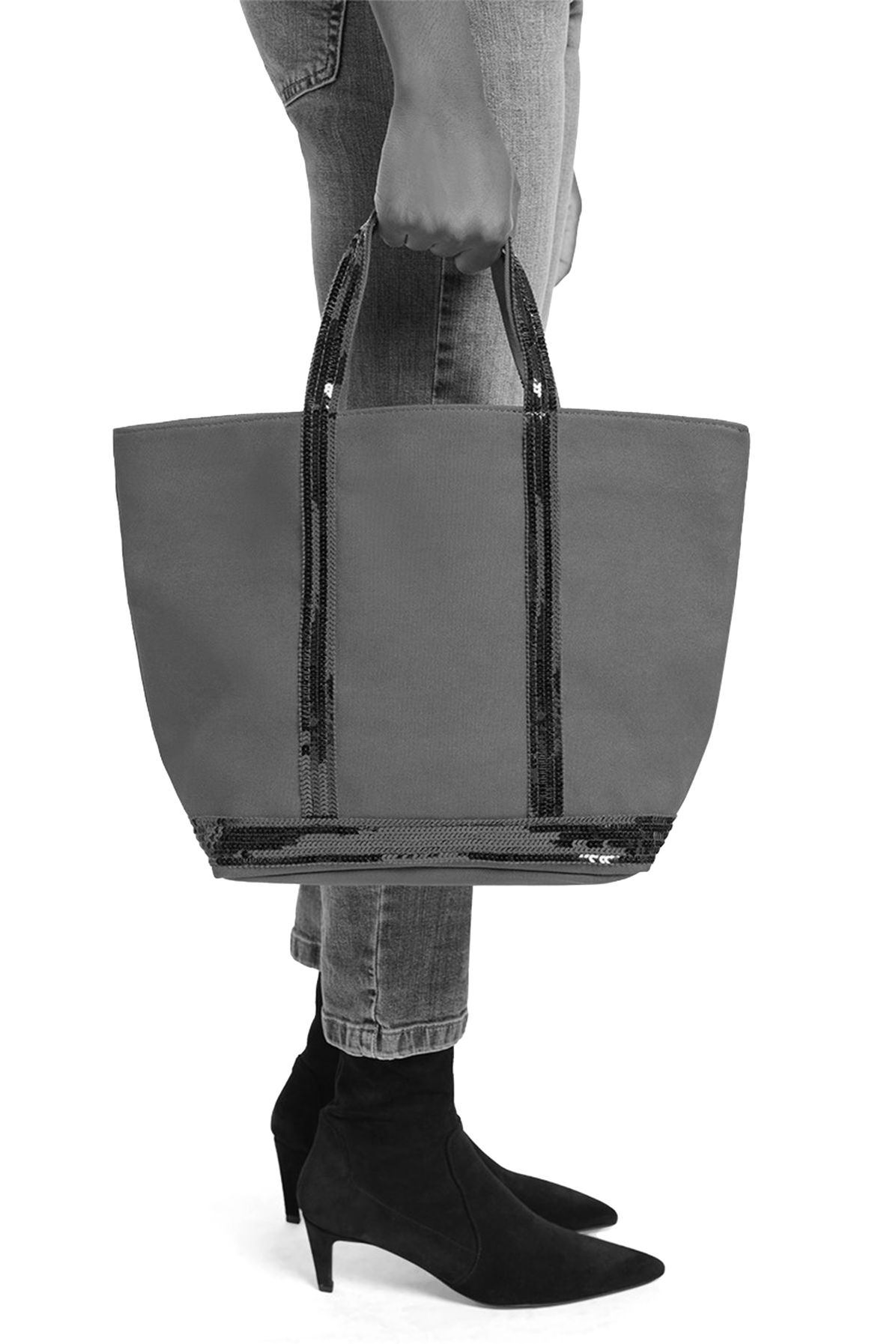  Linen M cabas tote