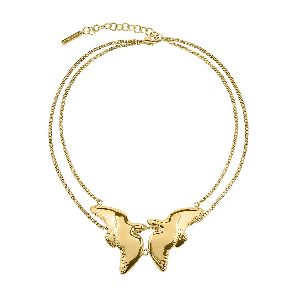 Nina Ricci Double dove necklace
