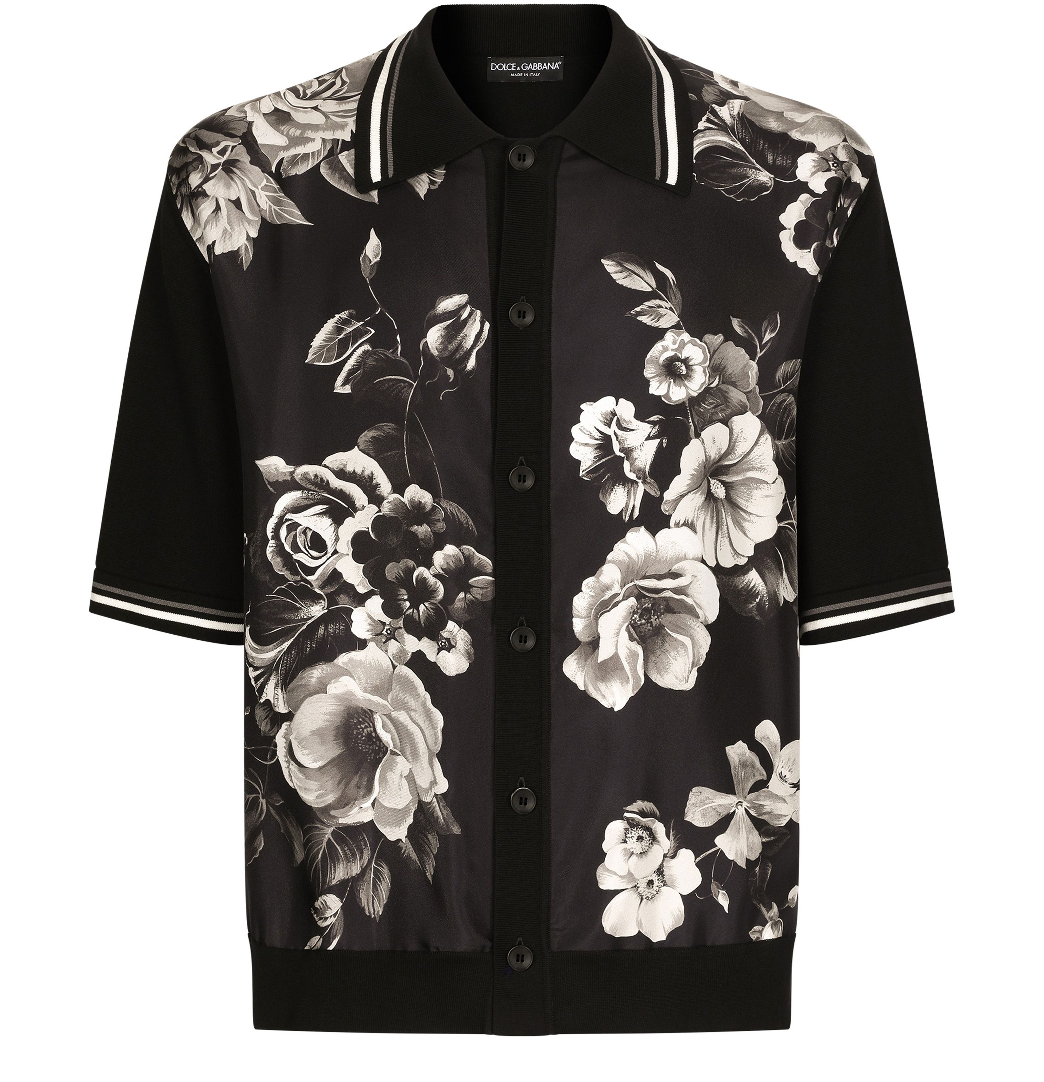 Dolce & Gabbana Floral oversize silk cotton shirt