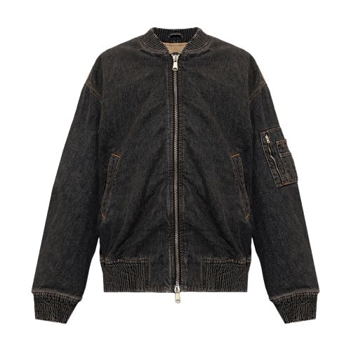 Diesel D-WELTIK denim bomber jacket