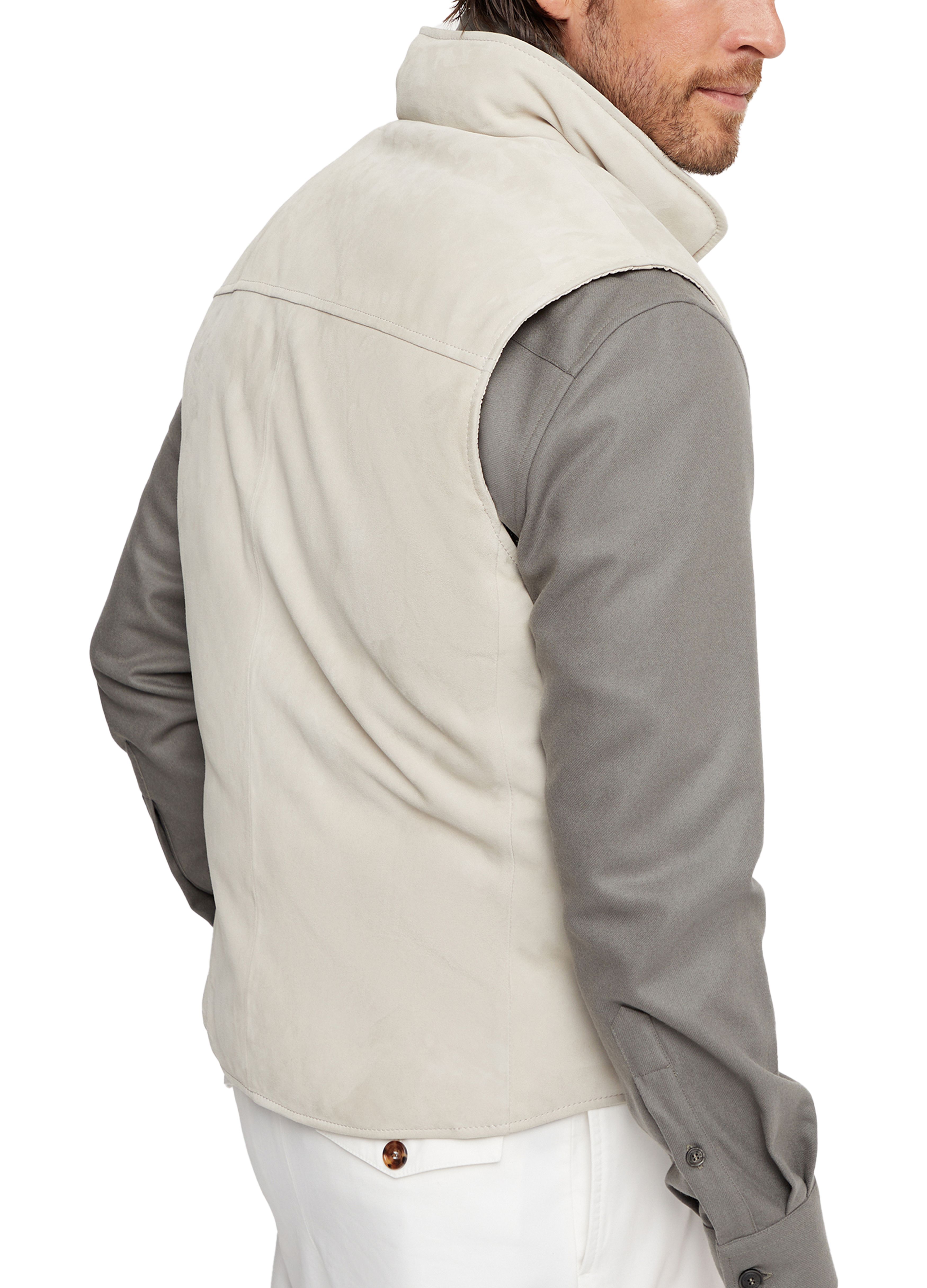 Brunello Cucinelli Suede down vest