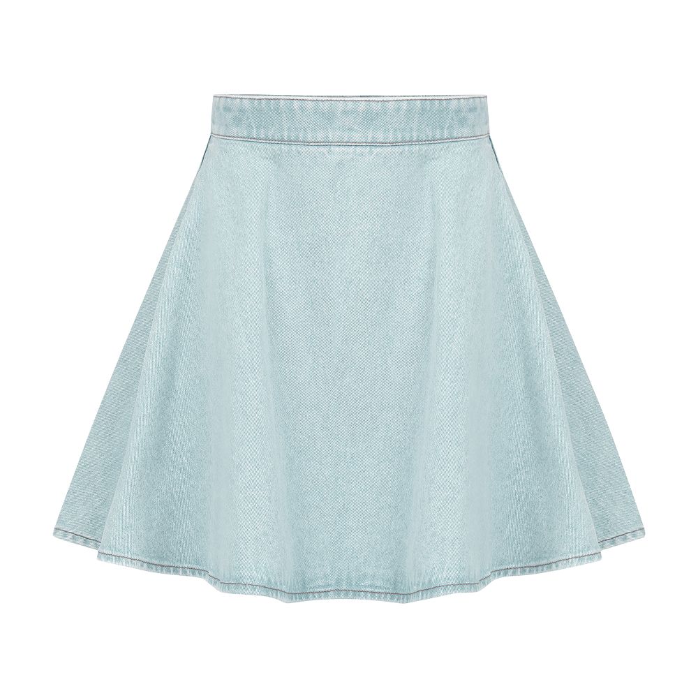 Nina Ricci Mini denim flared skirt