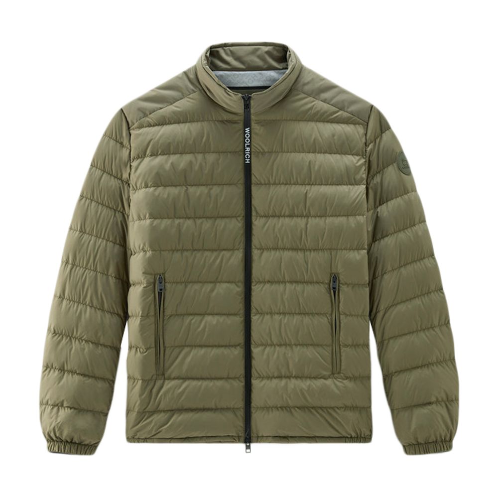 Woolrich Bering tech lightweight hybrid down jacket in microfibre