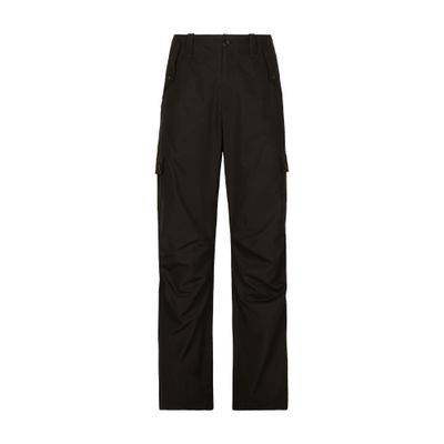 Dolce & Gabbana Cotton Cargo Pants with Logo Plaque