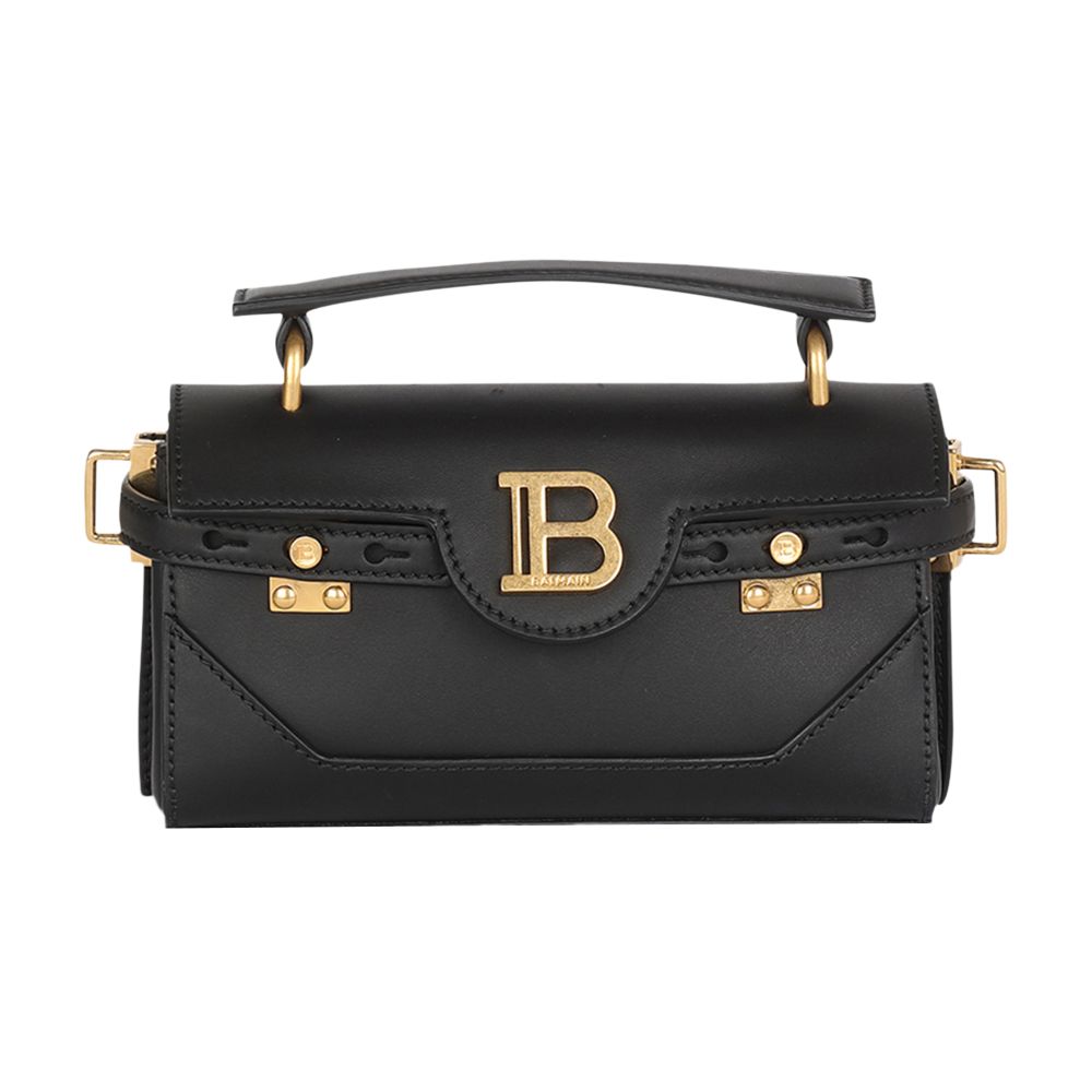 Balmain Smooth leather B-Buzz 19 bag