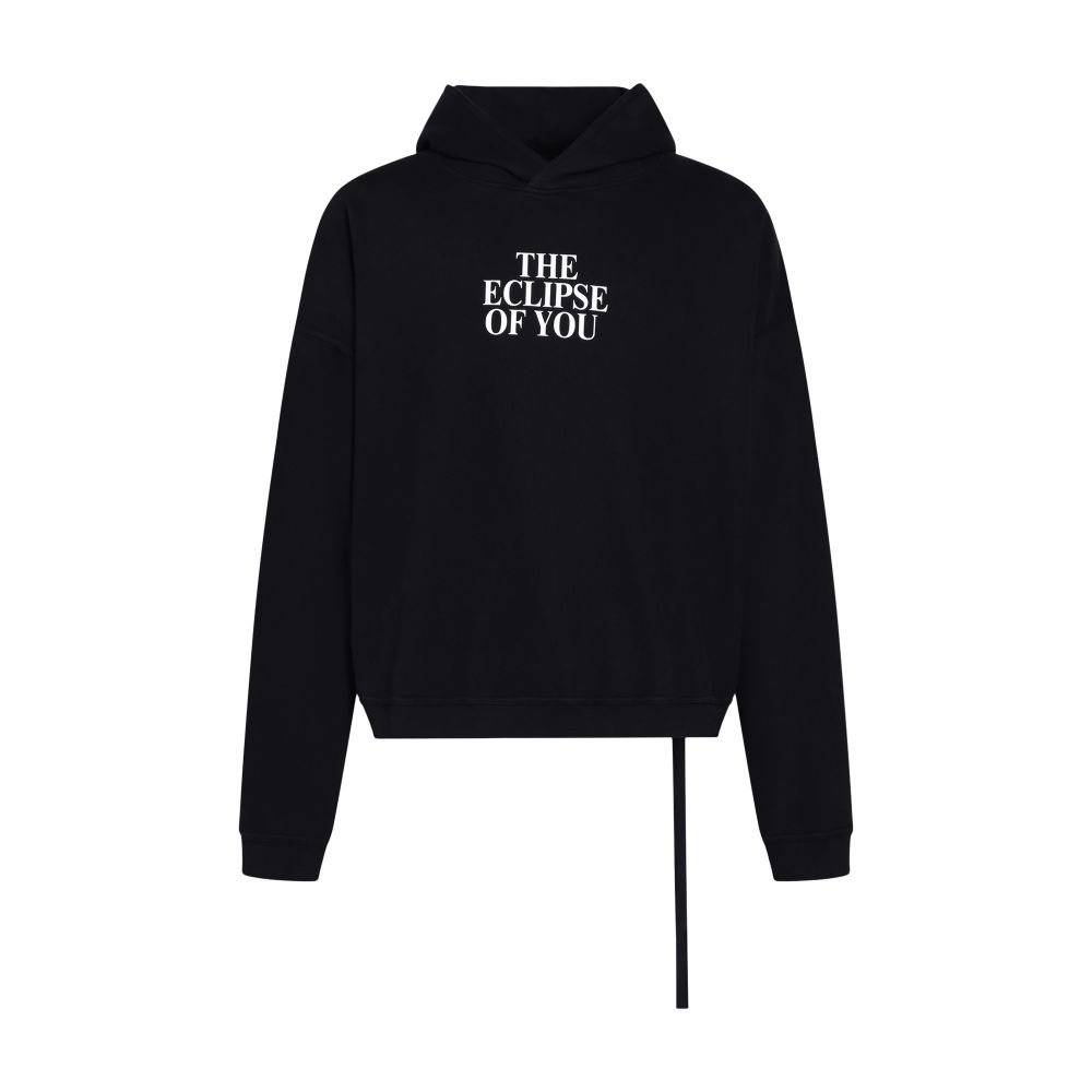Ann Demeulemeester Achim cropped comfort hoody Eclipse of you print