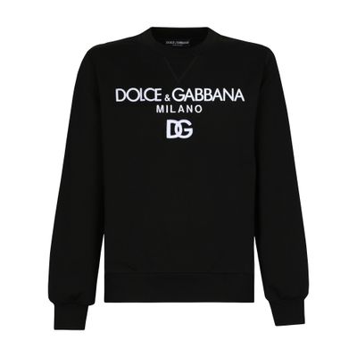 Dolce & Gabbana Jersey sweatshirt with DG embroidery