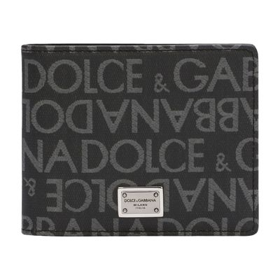 Dolce & Gabbana Coated jacquard bifold wallet