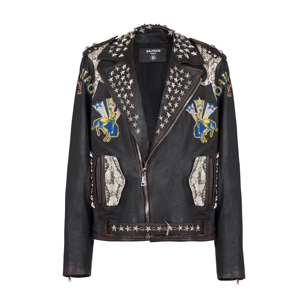 Balmain Balmain Western Leather Biker Jacket