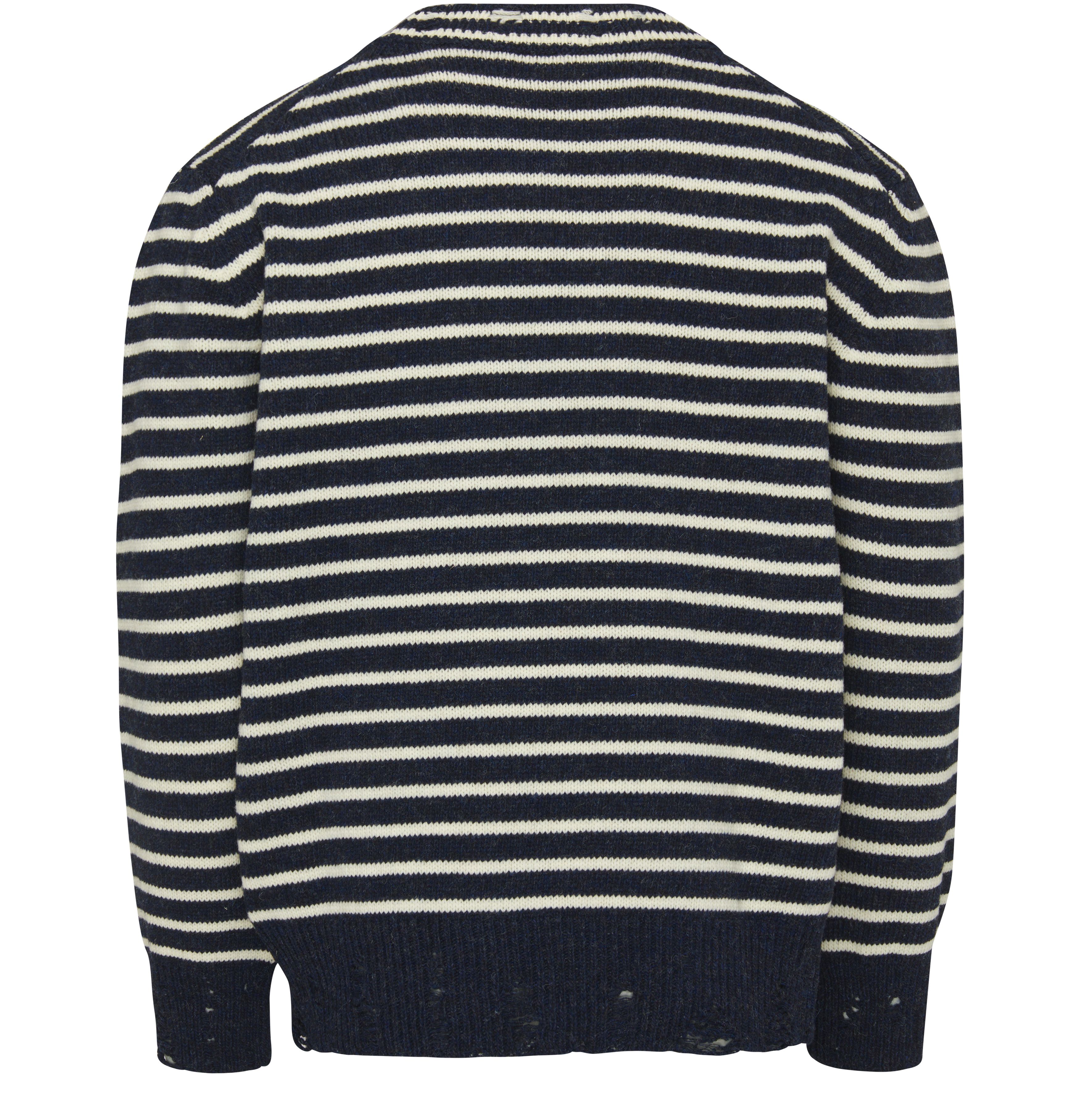  Striped crew neck sweater