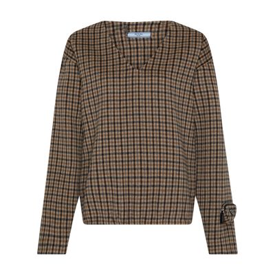 Prada Checked cashgora top