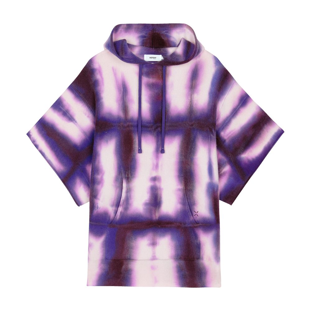  Marine01C shibori cashmere sweatshirt