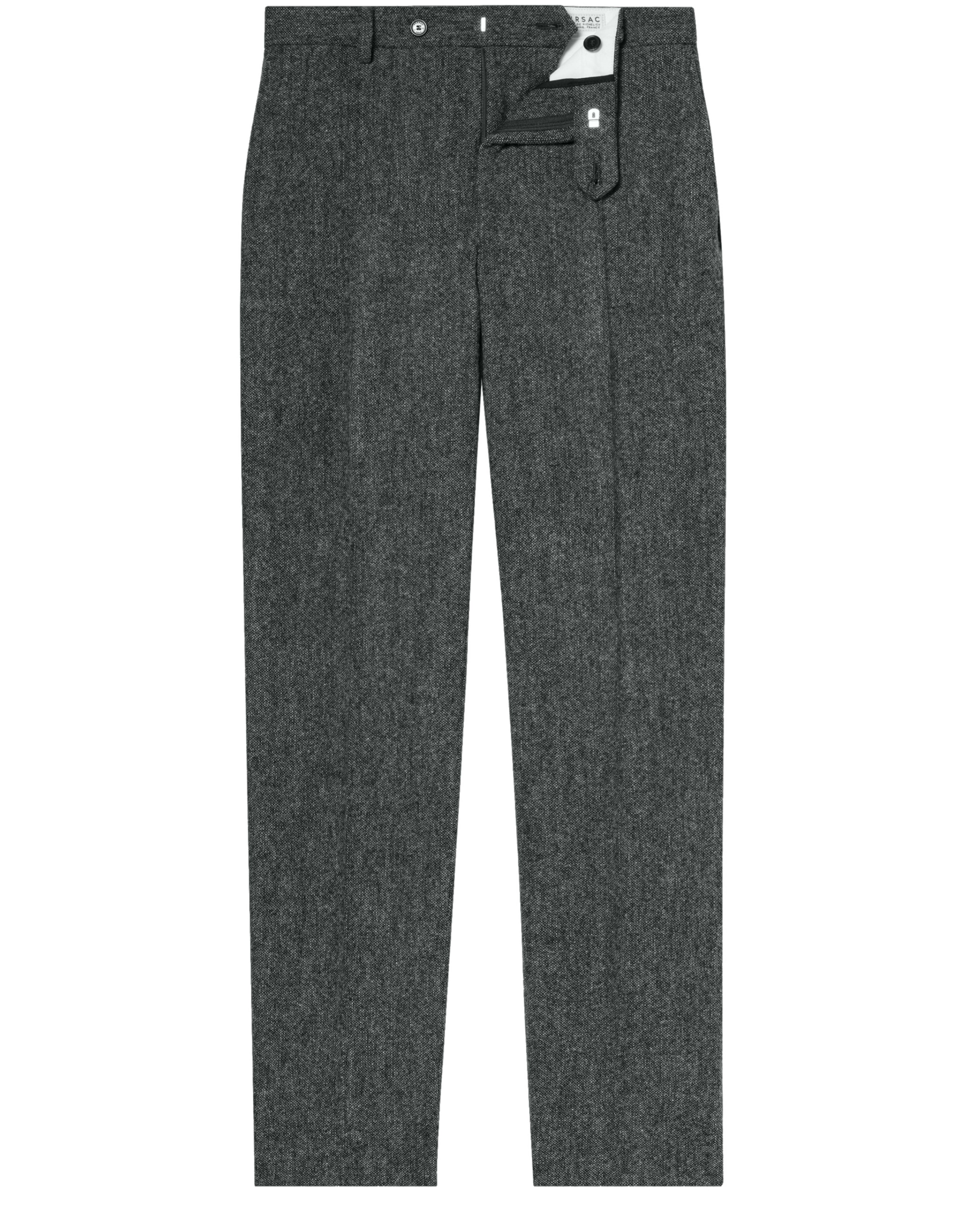  Virgin wool tweed fitted trousers