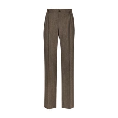 Dolce & Gabbana Flannel straight-leg pants