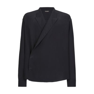 Dolce & Gabbana Oversize silk crepe de chine shirt