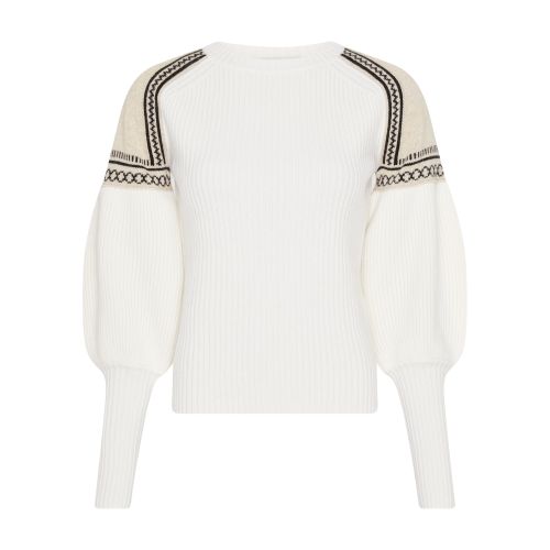 Max Mara Cosetta puff sleeves wool cashmere sweater