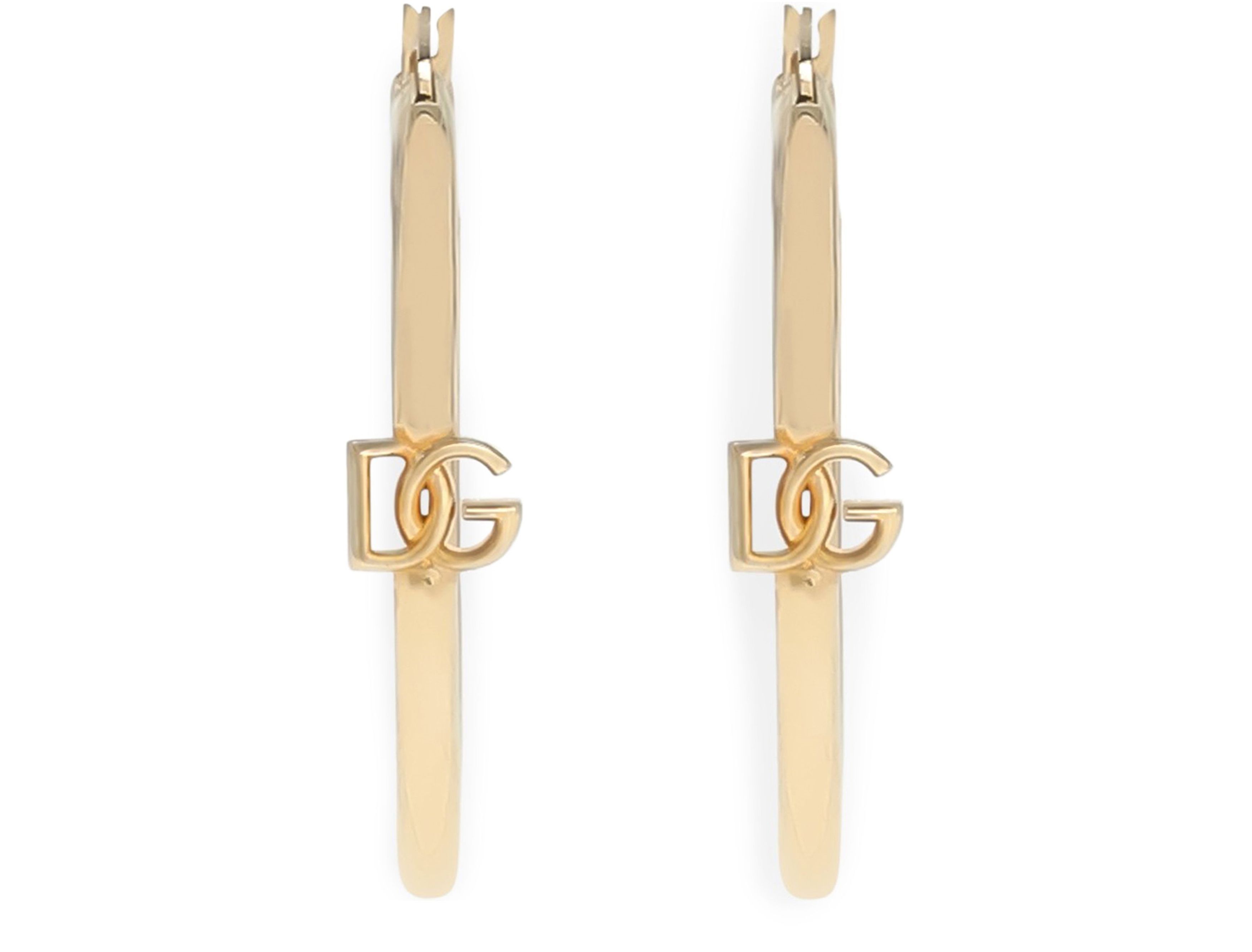 Dolce & Gabbana Creole earrings with DG logo