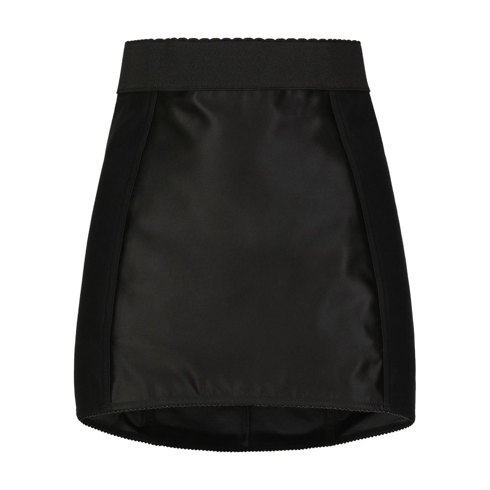 Dolce & Gabbana Marquisette and lace mini skirt