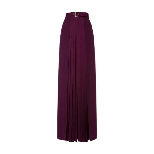 Alberta Ferretti Enver satin trouser skirt