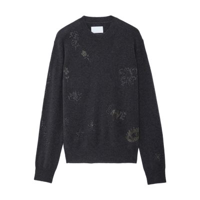 Zadig & Voltaire Pravis Cashmere Diamanté Jumper