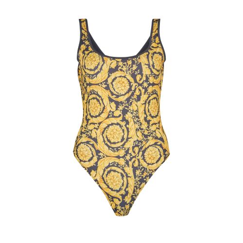 Versace Barocco print one-piece swimsuit