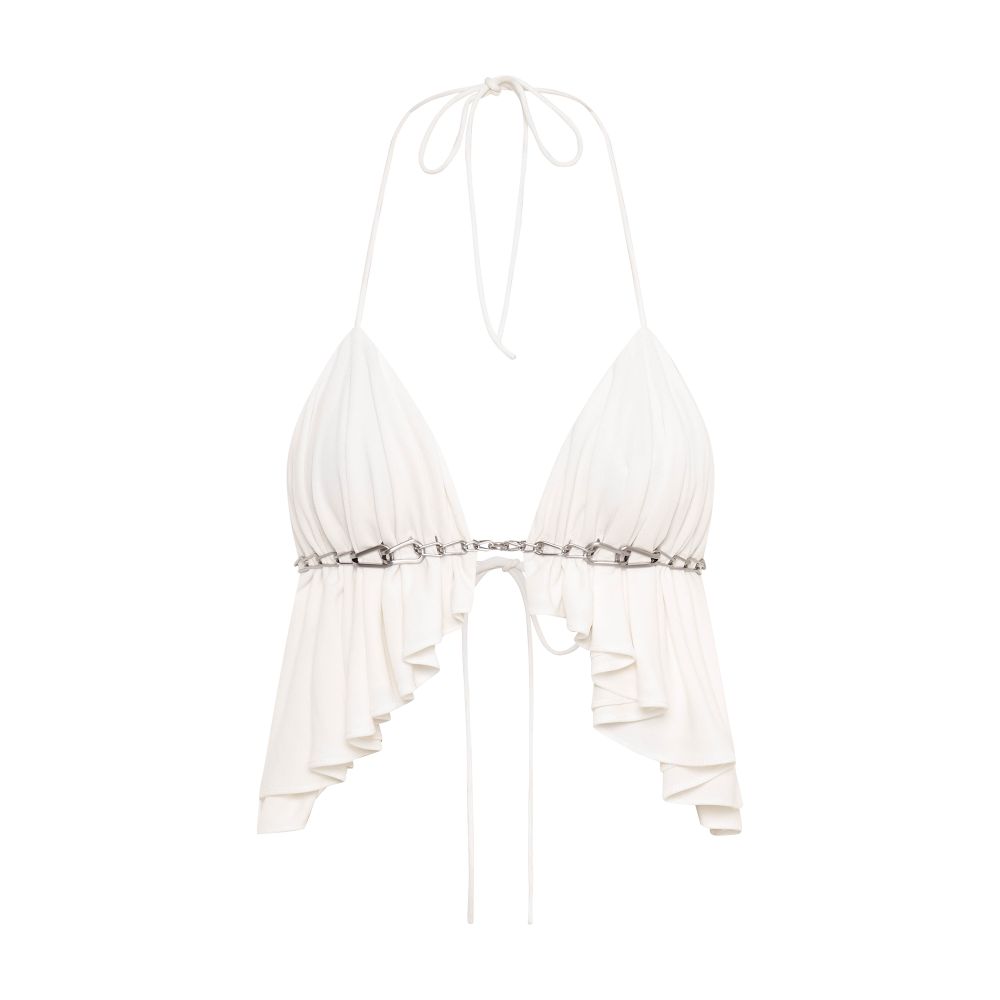 Dion Lee Gradient chain cascade bra