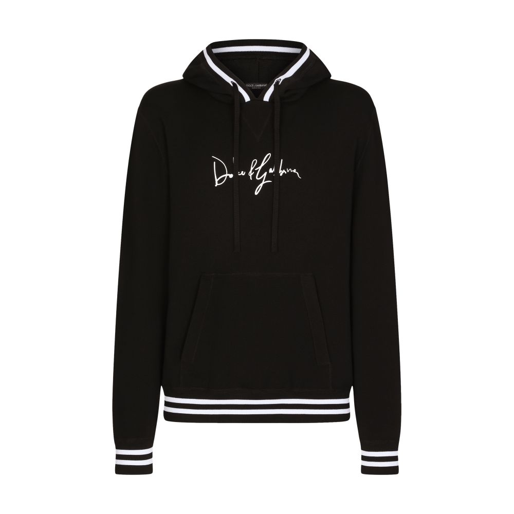 Dolce & Gabbana Wool hoodie with embroidery