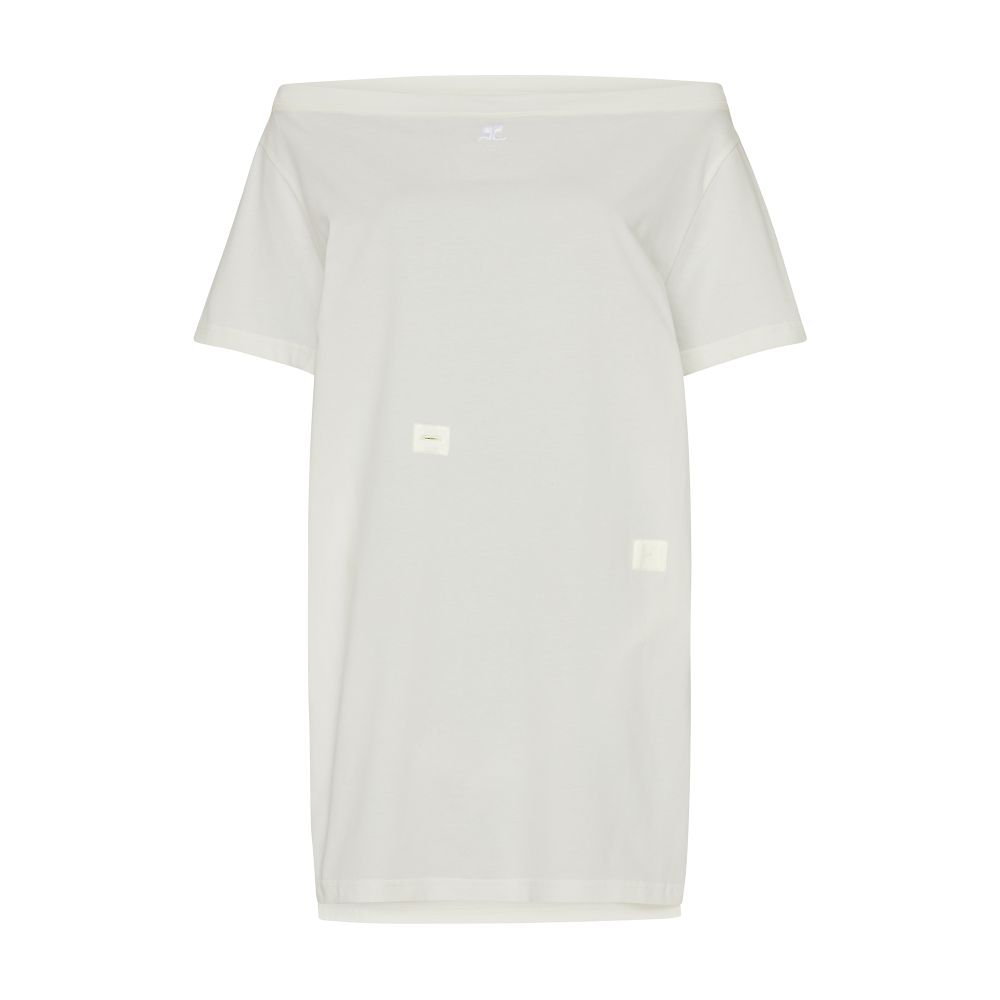 Courrèges Boat neck mini dress