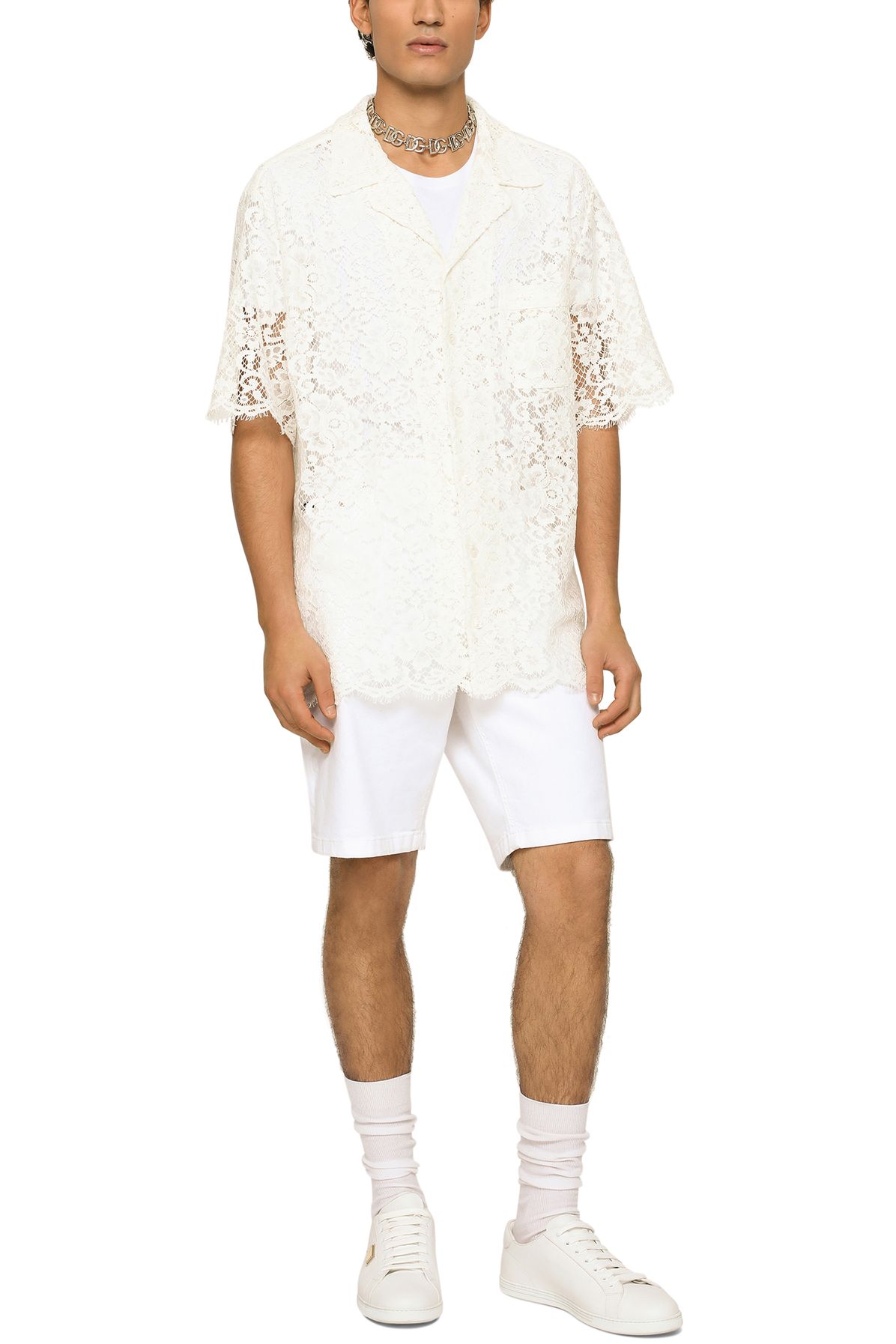 Dolce & Gabbana Lace Hawaiian shirt