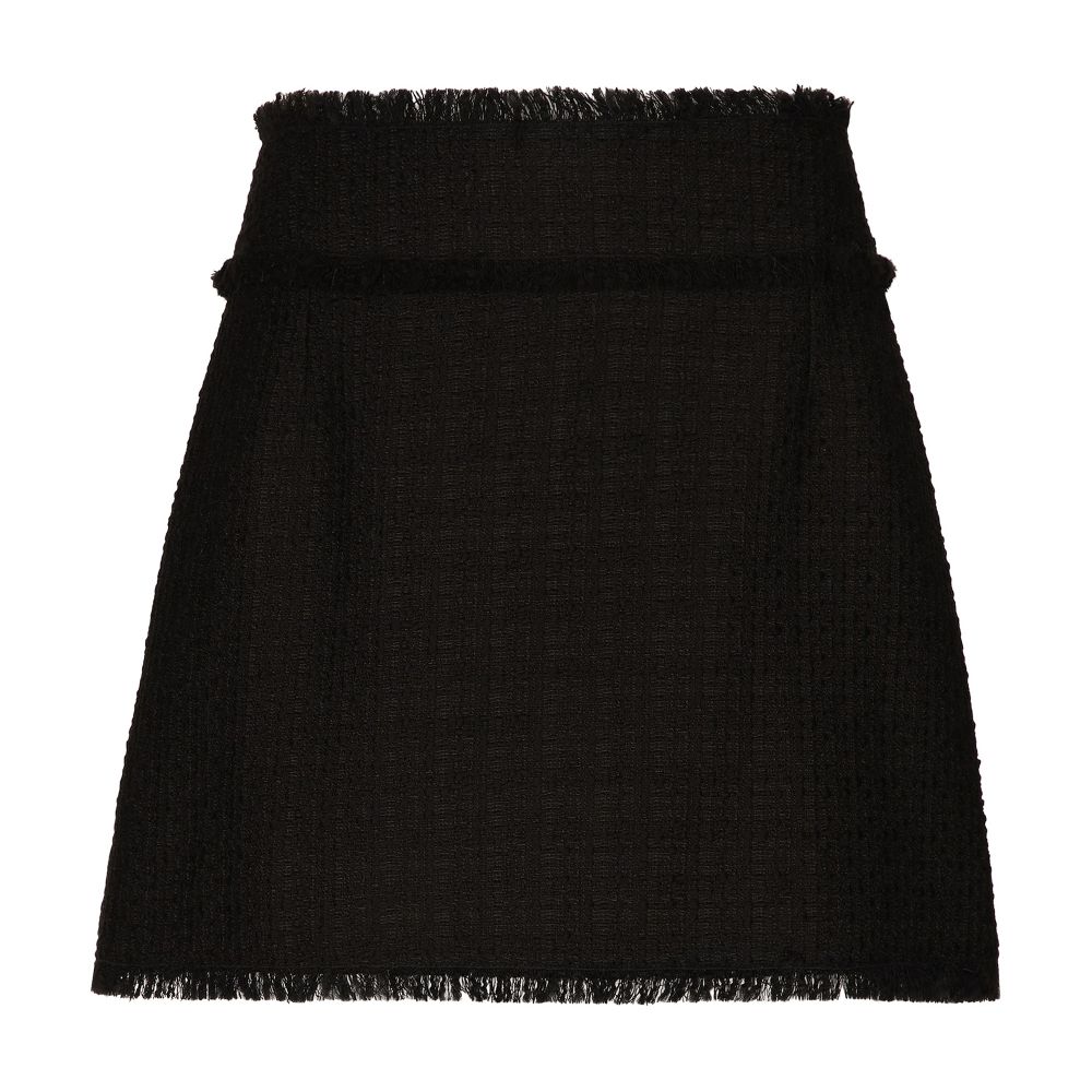 Dolce & Gabbana Raschel tweed miniskirt